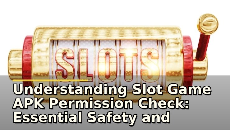 Understanding Slot Game APK Permission Check: Essential Safety and Privacy Insights