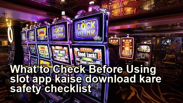 What to Check Before Using slot app kaise download kare safety checklist