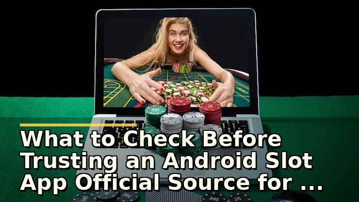 What to Check Before Trusting an Android Slot App Official Source for the Best User Experience