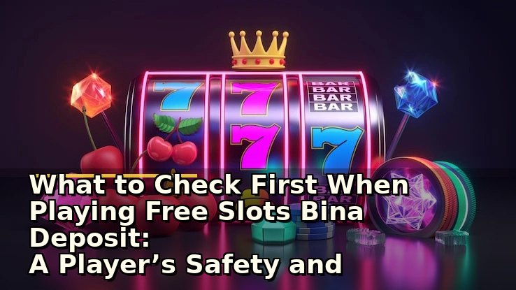 What to Check First When Playing Free Slots Bina Deposit: A Player’s Safety and Experience Review